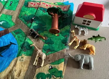 커다란 아니아 동물원 돗자리 동물 피규어 베네세