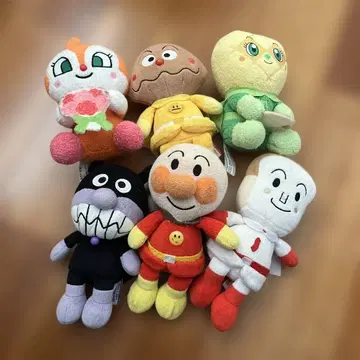 호빵맨 봉제 인형 5체 세트