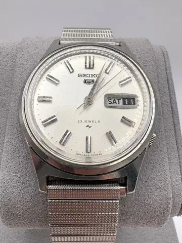 SEIKO 5 23JEWELS 자동 태엽식 손목시계 데이데이트 빈티지