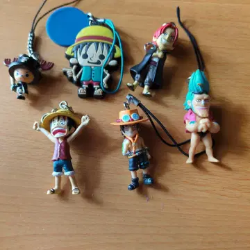 원피스 스트랩 피규어 6개 세트