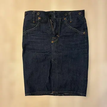 LEVI'S RED 다크 데님 타이트 스커트 XS