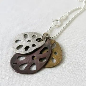 연근 모티브 실버 925 펜던트