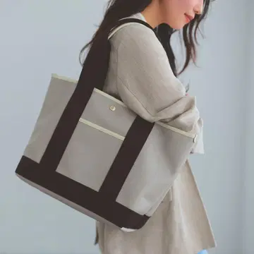 새상품 TOPKAPI 스코치 그레인 롱 핸들 A4 토트 L 그레이지