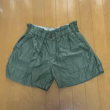 or slow orslow 오어슬로우 숏팬츠 카키색