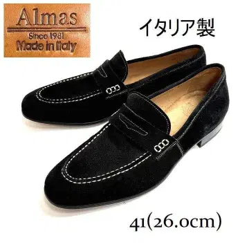 ALMAS 알마스 스웨이드 로퍼 이탈리아제 블랙 26cm