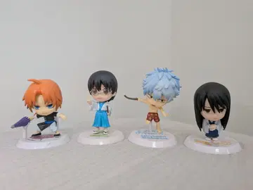 은혼 치비큥 캐릭터 피규어 4개 세트 카츠라, 사카타, 신파치, 카무이