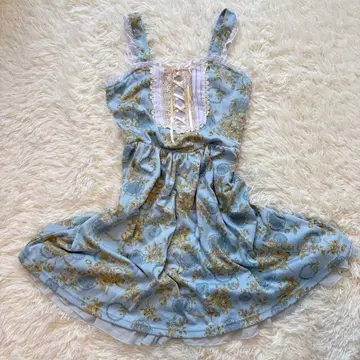 axesfemme 꽃무늬 프릴 레이스 원피스 y2k 모리걸 헤이세이