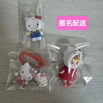 헬로키티 리카짱 플로키 키링 4종 묶음 판매