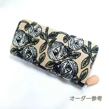 완성 참고 rosy 핑크 천연 가죽 가르송 장지갑 미나 페르호넨