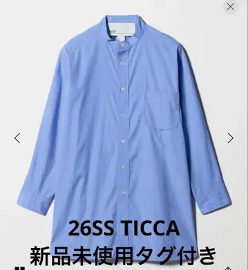 26SS 택 포함 미사용 새상품 TICCA 티카 텐트라인 셔츠
