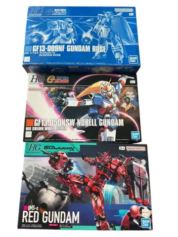 HG 건담 프라모델 1/144 건담 로즈 노벨 레드 3세트