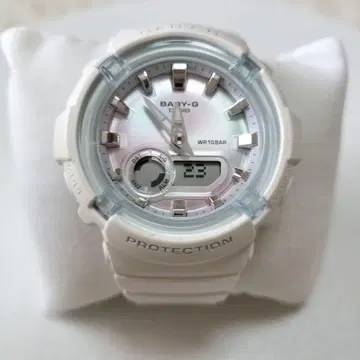 BABY-G 화이트 손목시계 WR10BAR