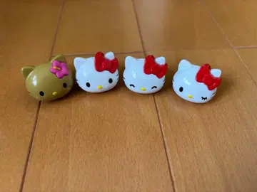 키티 반지 가챠 4개 세트