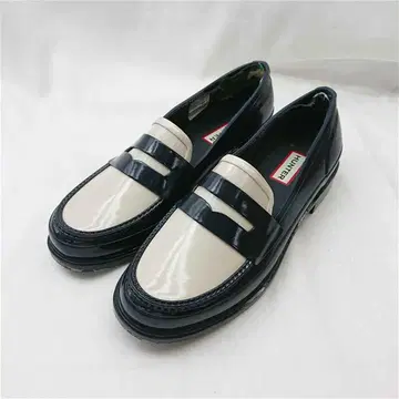 헌터 페니 로퍼 레인 슈즈 네이비 계열 여성용