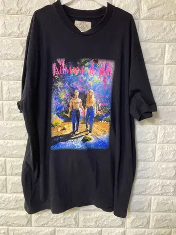 빈티지 데이비드 라샤펠 아르마니 지지스 사진 90s 티셔츠