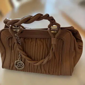 BALLY 브라운 가죽 핸드백