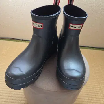 새상품급 HUNTER 블랙 계열 숏부츠