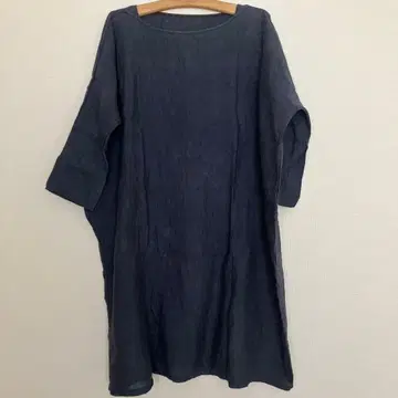 nestRobe 네스트로브 네이비 린넨 돌먼 와이드 원피스