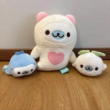 마메고마 손바닥 봉제 인형 아이러브후요후요 깃털 고래 클리오네 쫀득쫀득