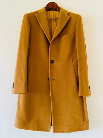 딸리아또레 카멜색 체스터 코트 3버튼