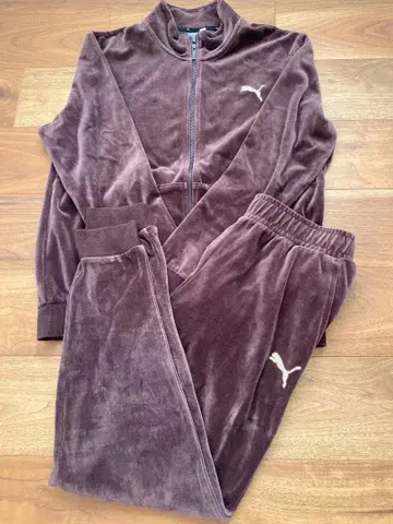 PUMA 푸마 벨로아 셋업 저리 상하의 브라운 L 사이즈