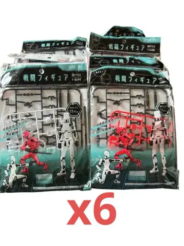 6세트 전투 피규어 배틀 조립 포징 자유자재 가동 세리아