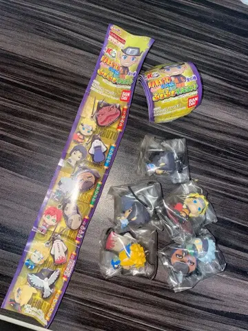 당시 물건 미개봉 새상품 NARUTO 돌풍전 후키후키 마스코트 5개