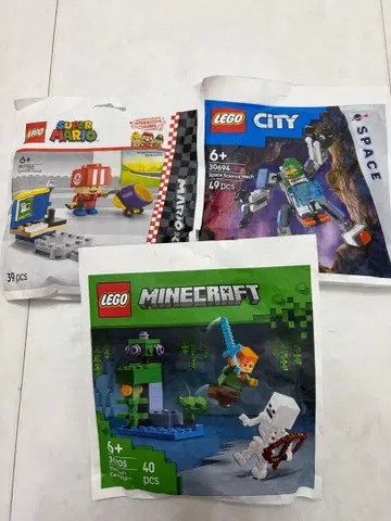 [ 레고랜드 호텔 한정판 ] LEGO 3종 슈퍼 마리오 시티 마인크래프트