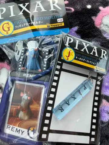 PIXAR 제일복권 레미 피규어 카드 홀더 & 키링