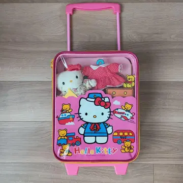 희소 당시물 헬로키티 트래블 백 옷 갈아입히기 세트 초레어