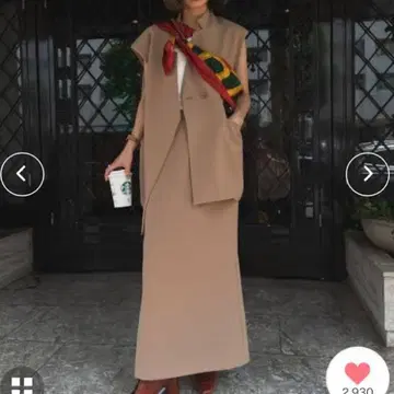 2604023 OTONA 랩 베스트 세트업 드레스 M