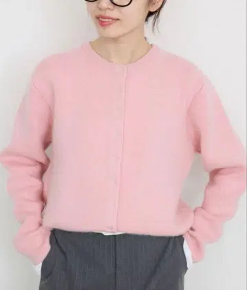 워셔블 퍼리 더블 페이스 가디건 슬로브 이에나