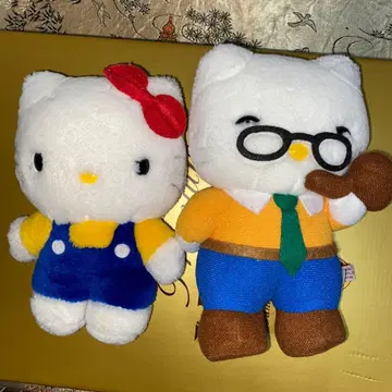 헬로키티 레트로 봉제 인형 아빠