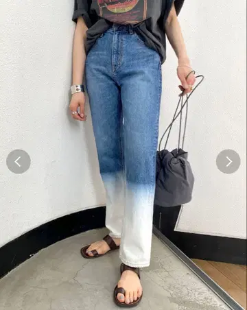 ungrid 블리치 디자인 데님