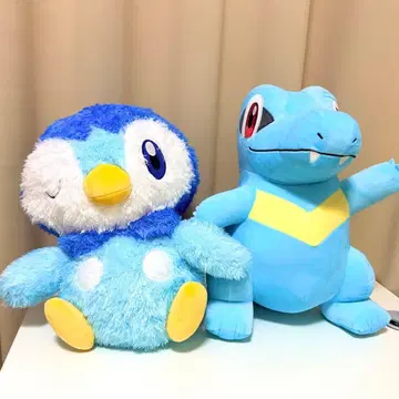 [택 포함 새상품] 포켓몬 메챠모후굿토 봉제 인형 악비아르 팽도리 2점