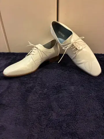 BENIR 드레스 슈즈 화이트 26.5 결혼식 2차 모임 오페라 슈즈