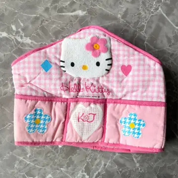 초레어 레트로 새상품 산리오 HelloKitty 티슈 커버 1998