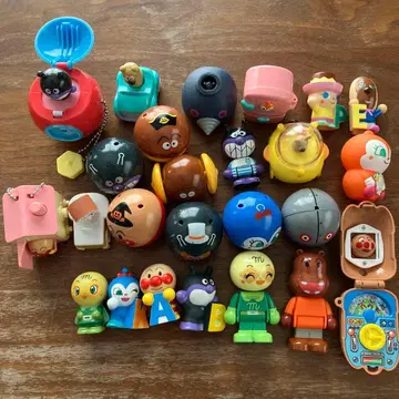 호빵맨 완구 가챠가챠 블록라보 등 묶음 판매 25점