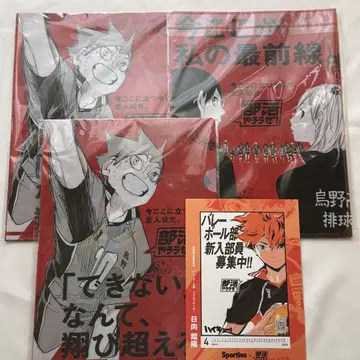 Sportiva 스포르티바 동아리 활동 특집호 하이큐 특제 클리어 파일