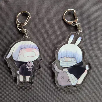 카사이 치아키 지뢰계 남자친구 스즈군 아크링 키링 2종