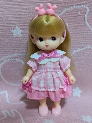 리카짱 역대 리틀리카짱 4대 핑크 체크 드레스