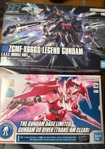 건담 프라모델 hg 레전드 더블오 다이버 (트랜잠 클리어) 세트