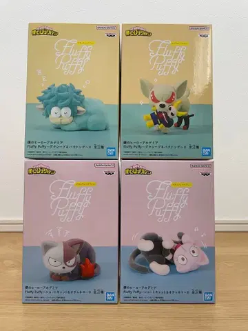 히로아카 데쿠십 바쿠독 숏캣 오챠네코 피규어 세트