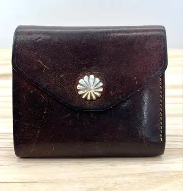 LARRY SMITH 쉘 콘초 가죽 숏 월렛