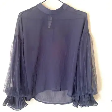 쉬폰 소매 디자인 시어 셔츠