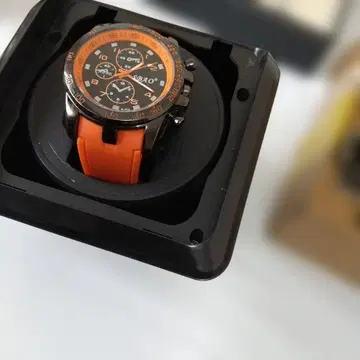 크로노그래프 손목시계 오렌지