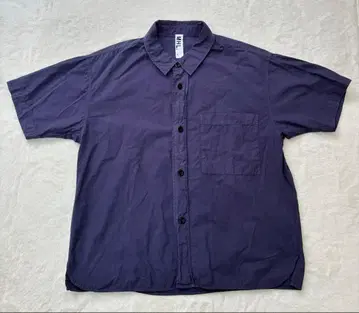 MHL. garment dye basic poplin S 네이비
