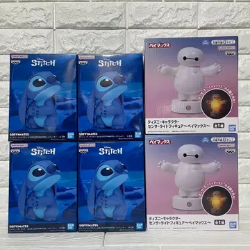 디즈니 캐릭터 스티치 베이맥스 피규어 6체 세트 미개봉