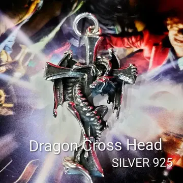 Dragon Cross 펜던트 헤드 SILVER 925제