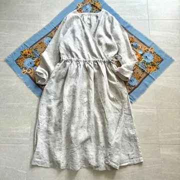 새상품급*네스트로브 카슈쿨 린넨 원피스 페더 패턴 겉옷